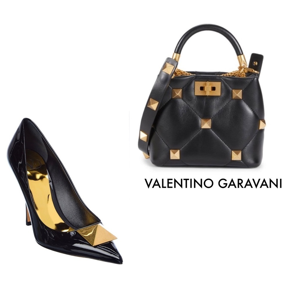 VALENTINO Small Rockstud Leather Shoulder Bag